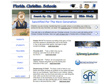 Tablet Screenshot of floridachristianschools.net